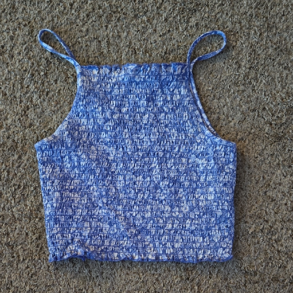 Forever 21 Blue and White Striped Top